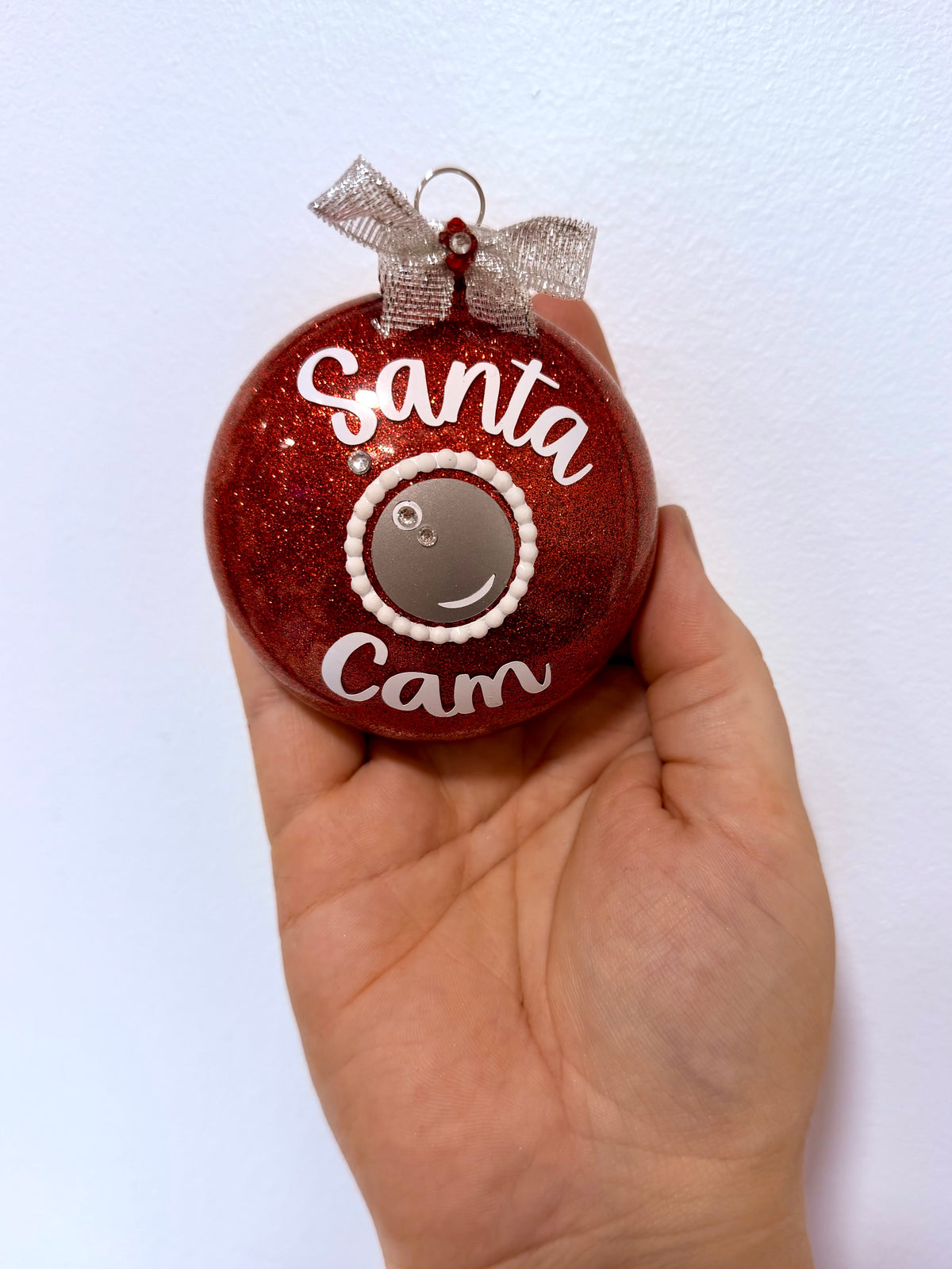 Handmade Santa Cam Ornament
