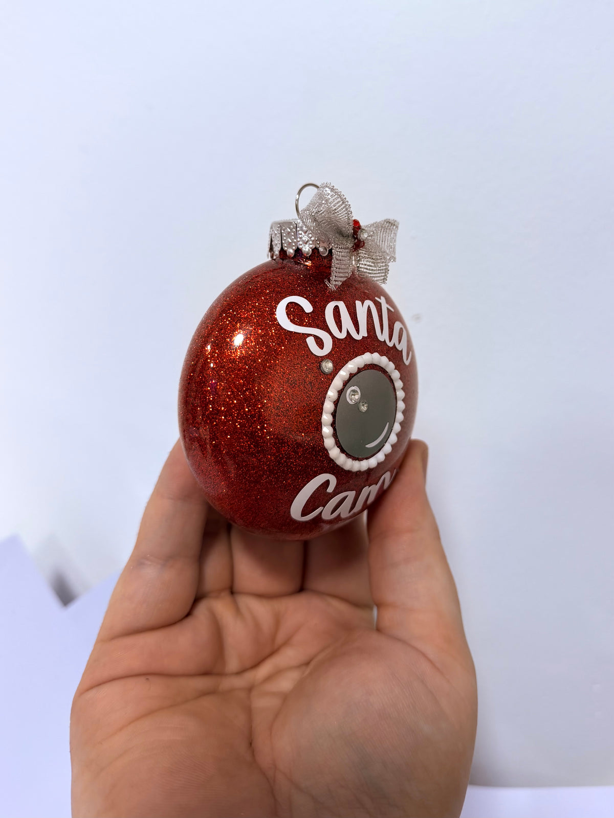 Handmade Santa Cam Ornament