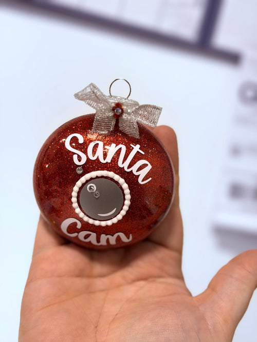 Handmade Santa Cam Ornament