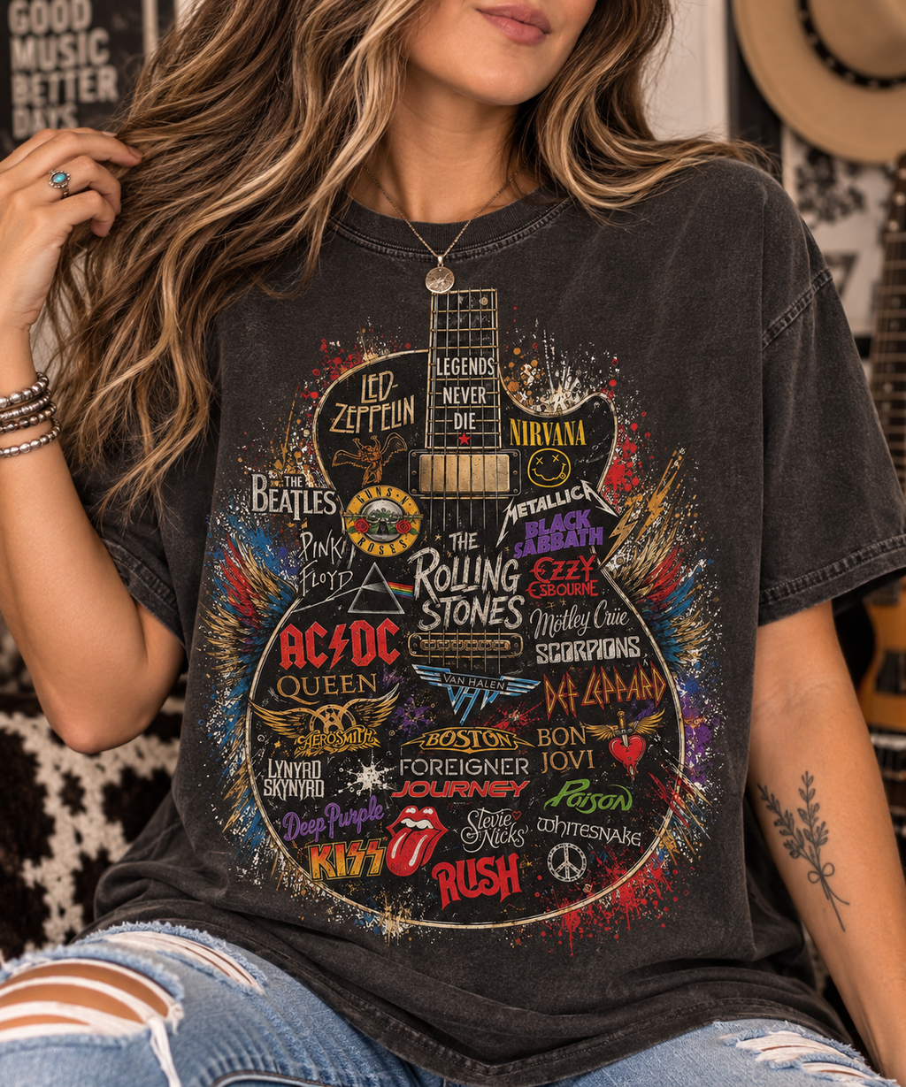 Unisex Vintage Band Shirt