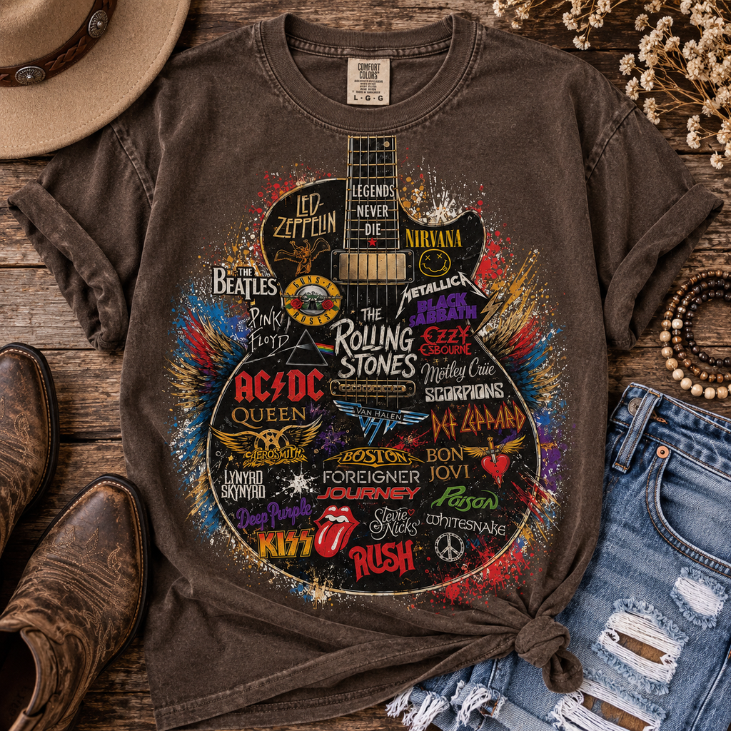 Unisex Vintage Band Shirt